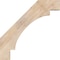Ekena Millwork 3 1/2"W x 26"D x 26"H Merced Smooth Knee Brace, Douglas Fir BRC04X26X26MRC00SDF - alternate 2